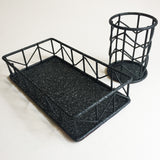 Wire Holder and Tray set (Stone Black)