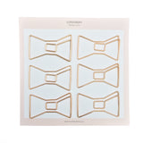 Paper Clips Bow - Set of 6 (Gold)
