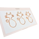 Paper Clips Kitty - Set of 3 (Rose Gold)