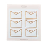 Paper Clips Envelopes- Set of 6 (Gold)