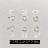 Gold Gatsby Polka Dots (Long Dangle) Earrings