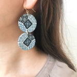 Oriental Tiles Long Earrings