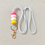 Polka Dot Lanyard Colourful Key Chain / Wristlet Strap