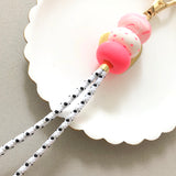 Pink Delights Lanyard Key Chain / Wristlet Strap