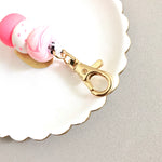 Pink Delights Lanyard Key Chain / Wristlet Strap