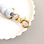 Minimalist Marble Lanyard Key Chain / Wristlet Strap (Stripes Strap)