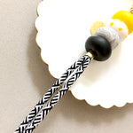 BumbleBee Lanyard Key Chain / Wristlet Strap (Stripes Strap)