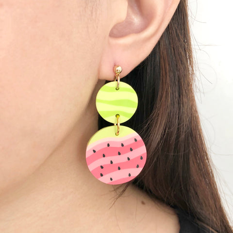 Watermelon (Dangle) Earrings