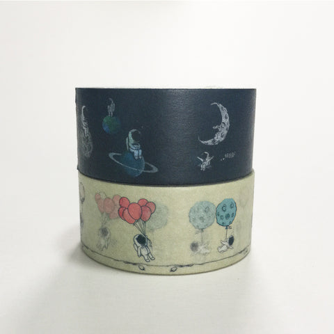 Pack of 2 - Man-In-Suit (Astronaut) Washi Tape Bundle