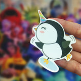 Vinyl Sticker - Penguin Unicorn