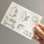 Washi Sticker - Unicorn Pack