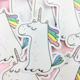 Vinyl Sticker - Unicorn Hearts