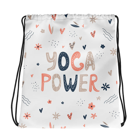 Yoga Power Drawstring bag