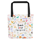 Teach Love Inspire (Teacher's Bag) Tote bag