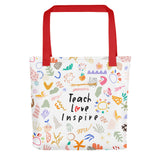 Teach Love Inspire (Teacher's Bag) Tote bag
