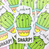 Vinyl Sticker - Looking Sharp Cactus!